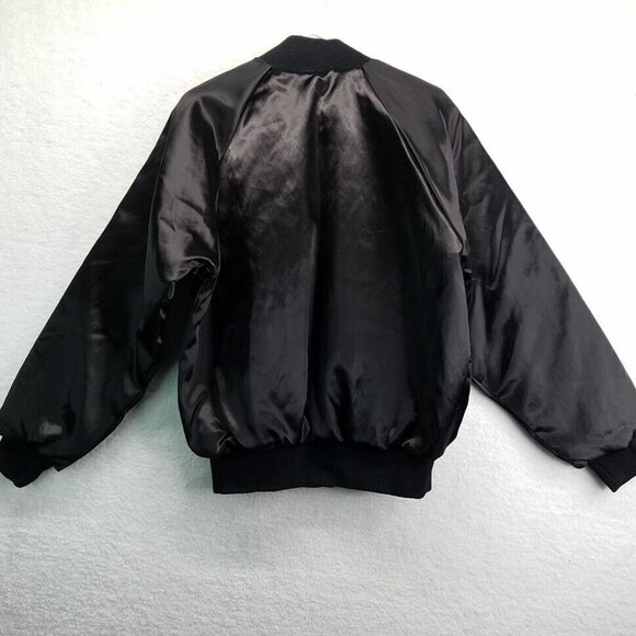 3M Jacket Small Satin Black Gold Logo Little Rock 50th Anniversary Vintage 1997 - Picture 3 of 9